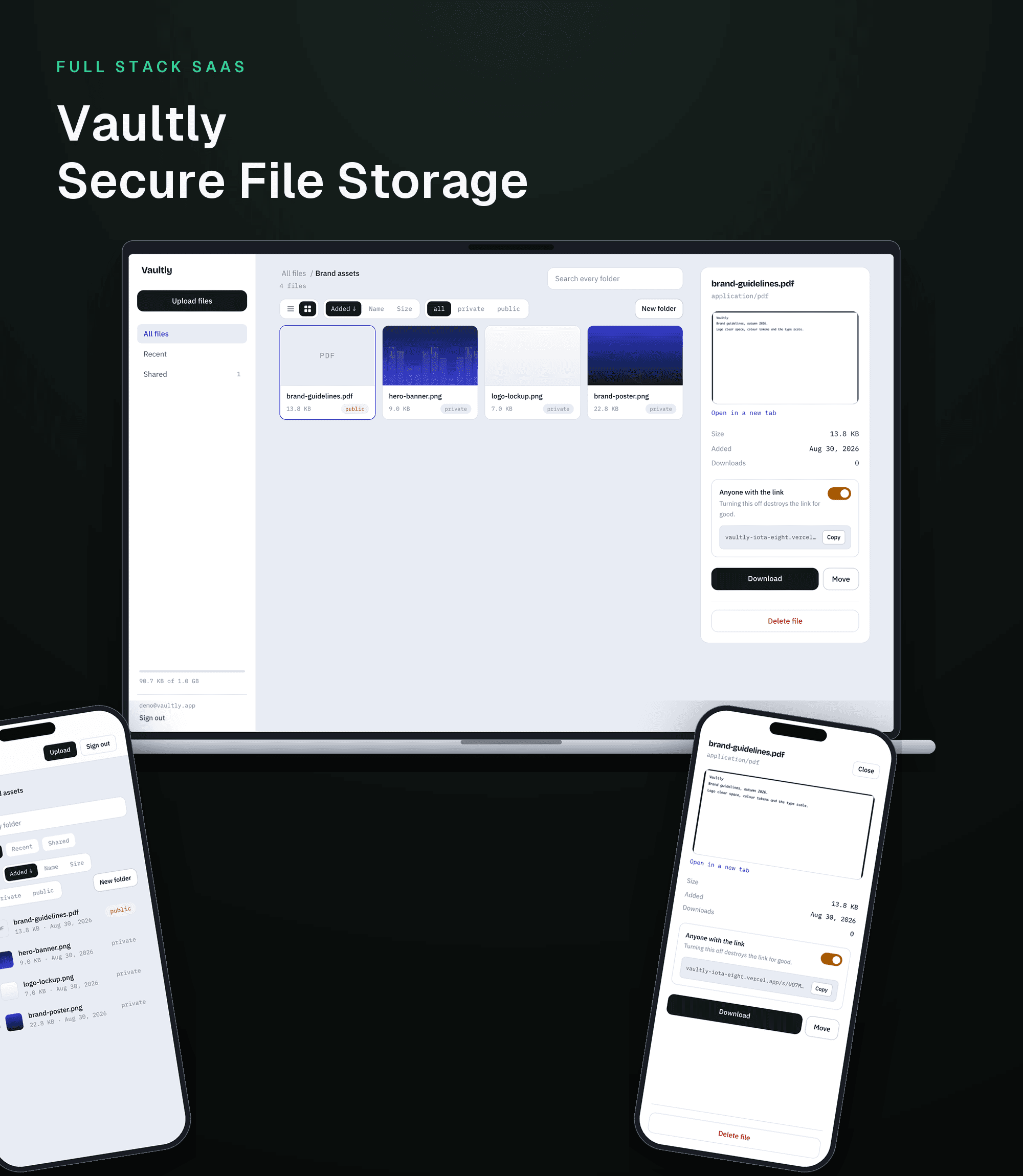 Vaultly — Secure File Storage